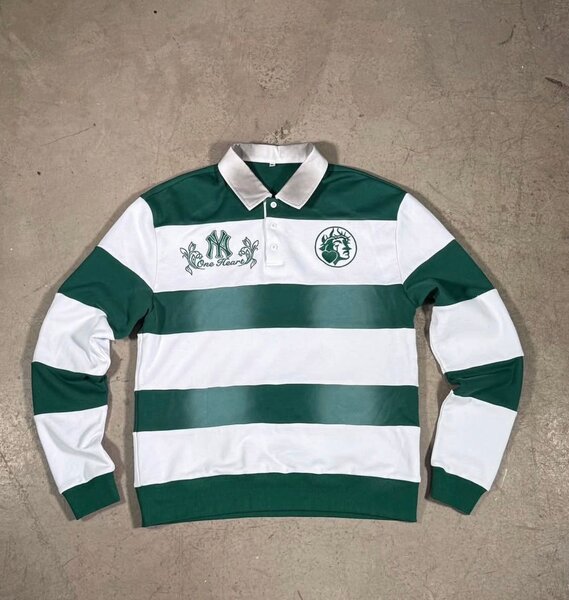 Polo rugby rayé élégance