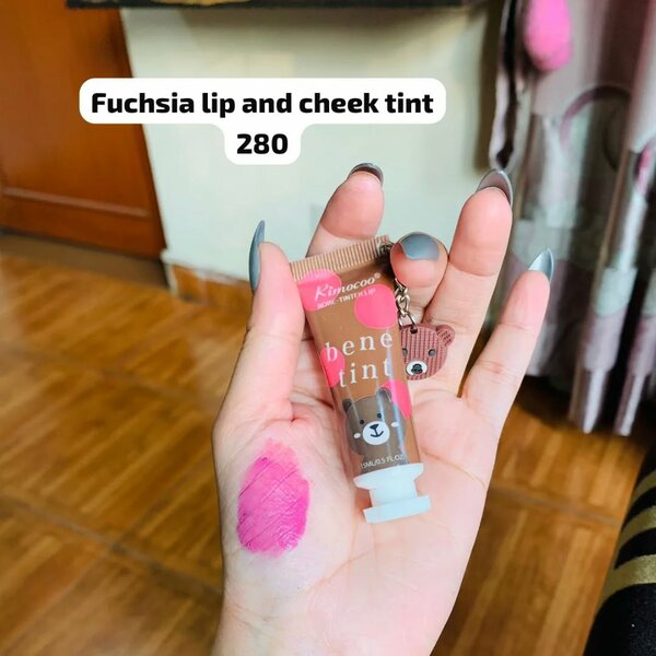 Fuchsia lip and cheek tint 