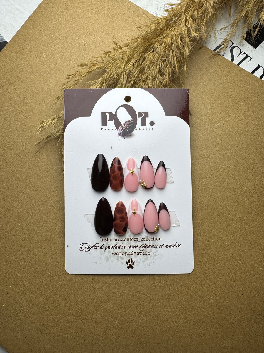 Ongles Faux Élégants Pop