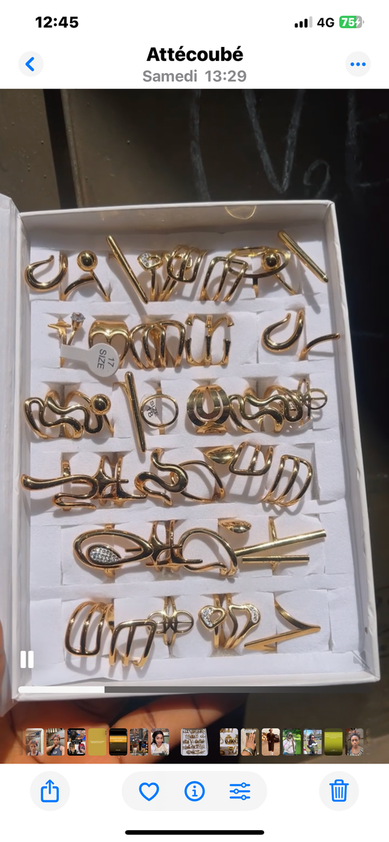 Bagues en or élégantes