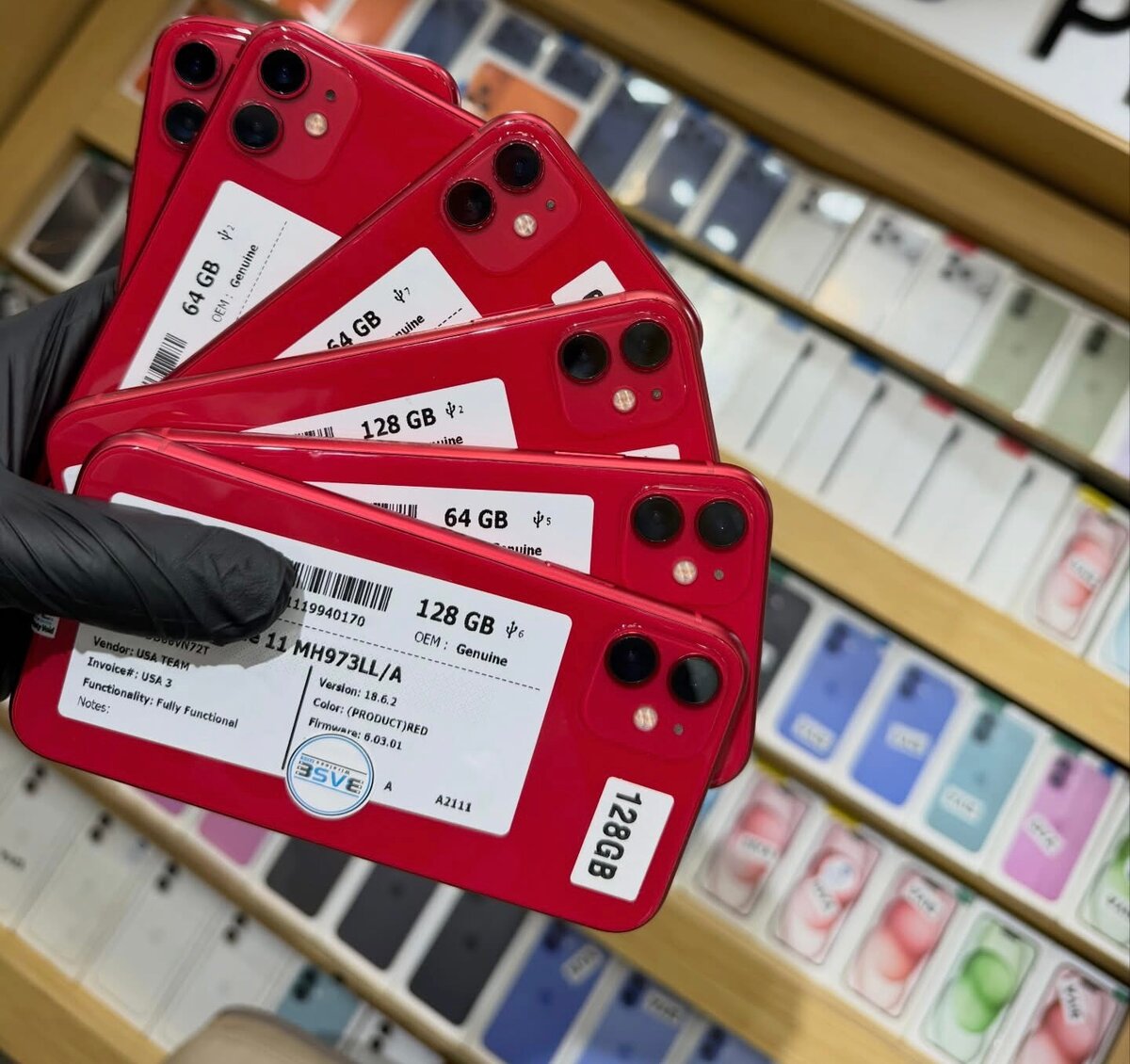iPhone 11 128Go Rouge 64/128GB