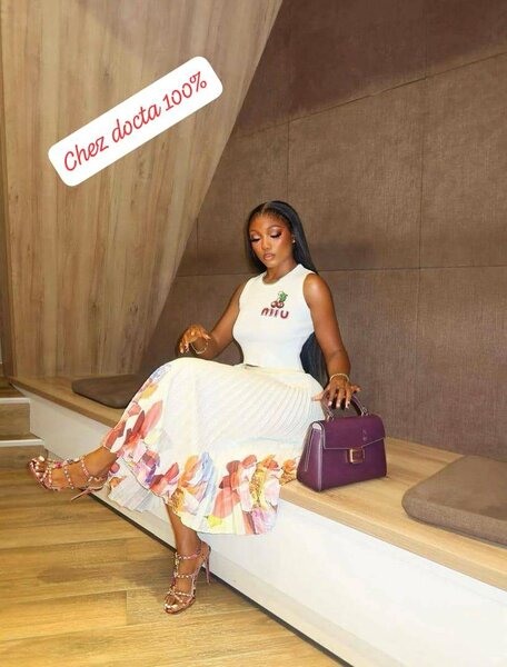 Robe midi fleurie chic