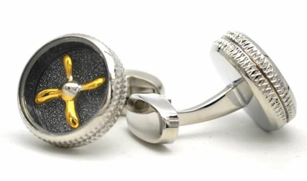 Boutons de manchette avion