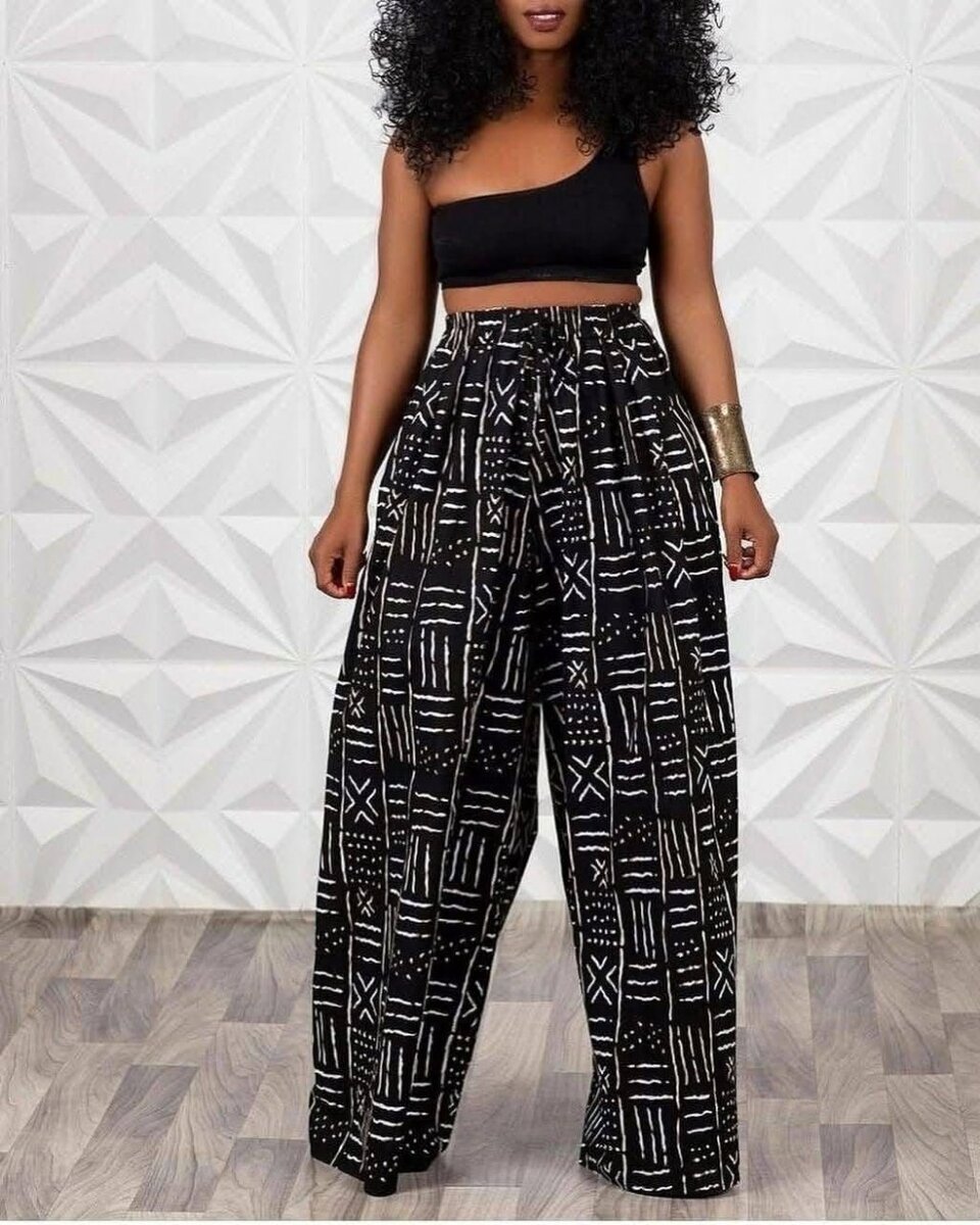 Pantalon ample ethnique femme