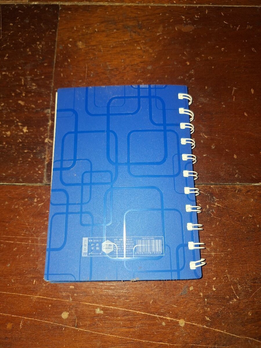 Carnet Spirale A6 Bleu