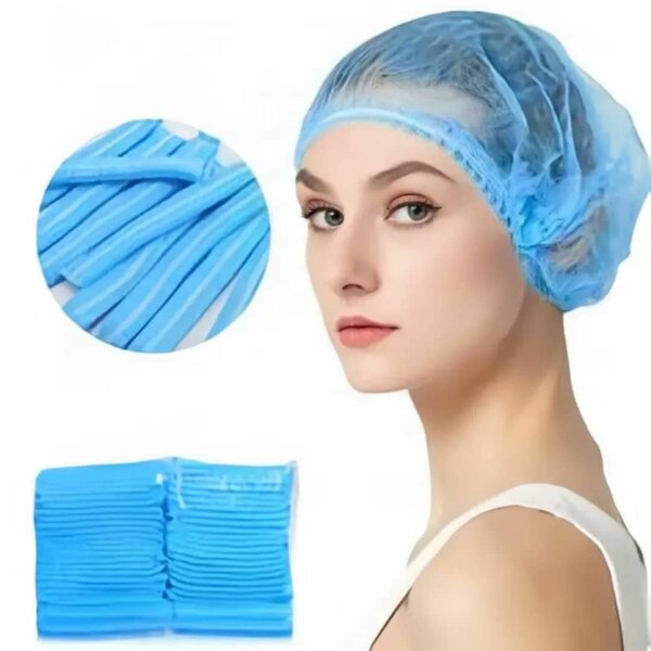 Bonnets jetables bleus