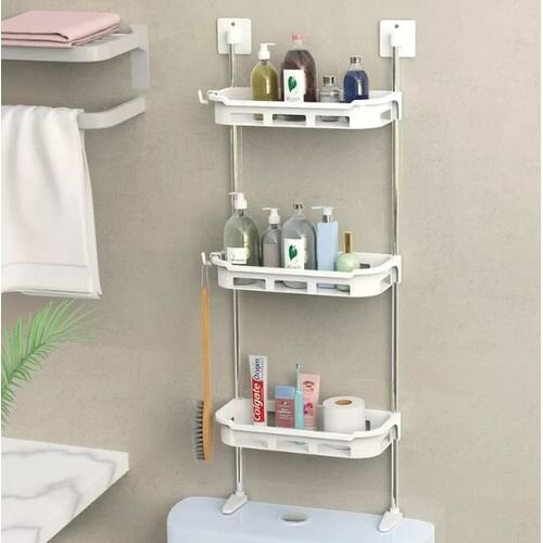Étagère de salle de bain télescopique