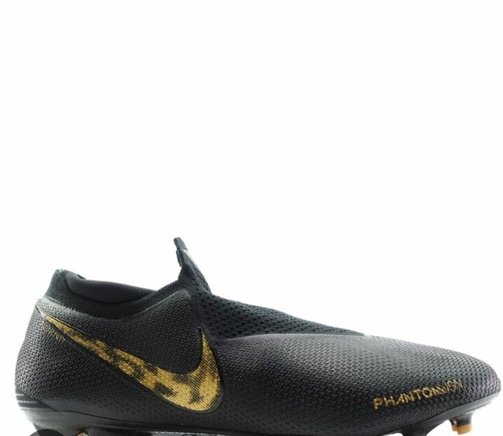 Football Nike phantom boots black and gold