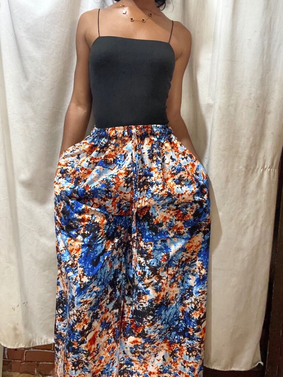 Pantalon en pagne tendance