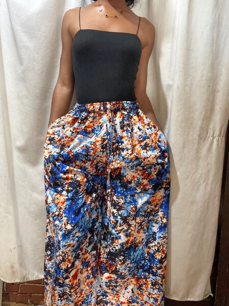 Pantalon en pagne tendance