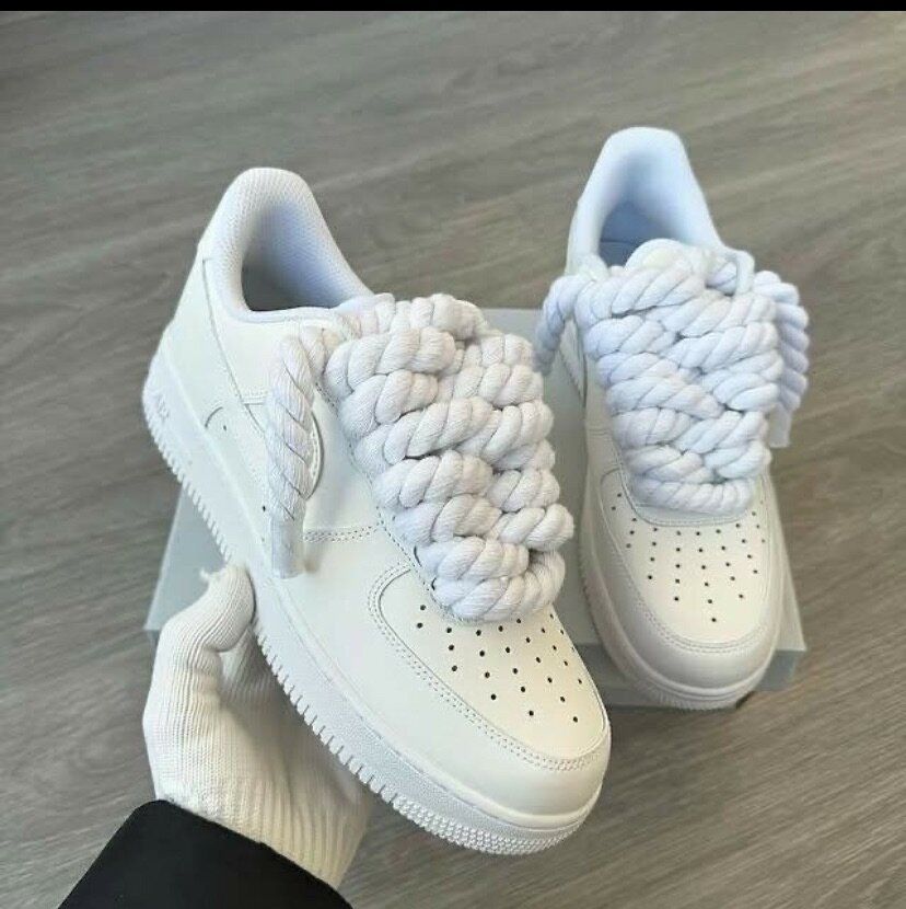 Air force blanc gros lacet
