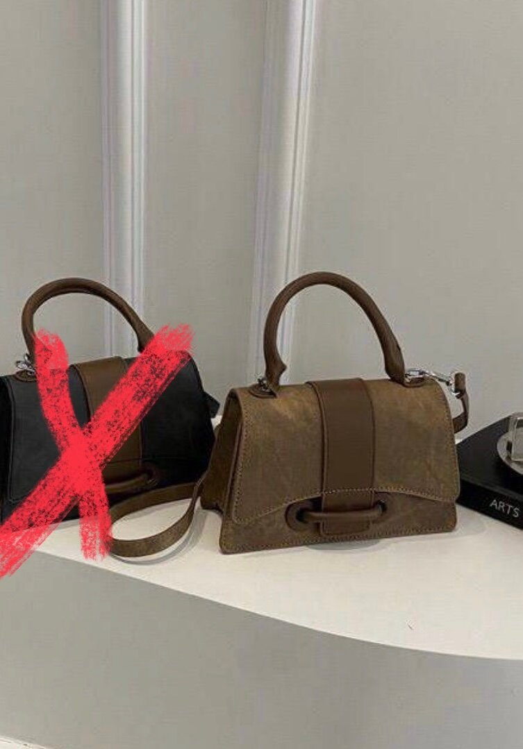 Sac à main en cuir marron élégant