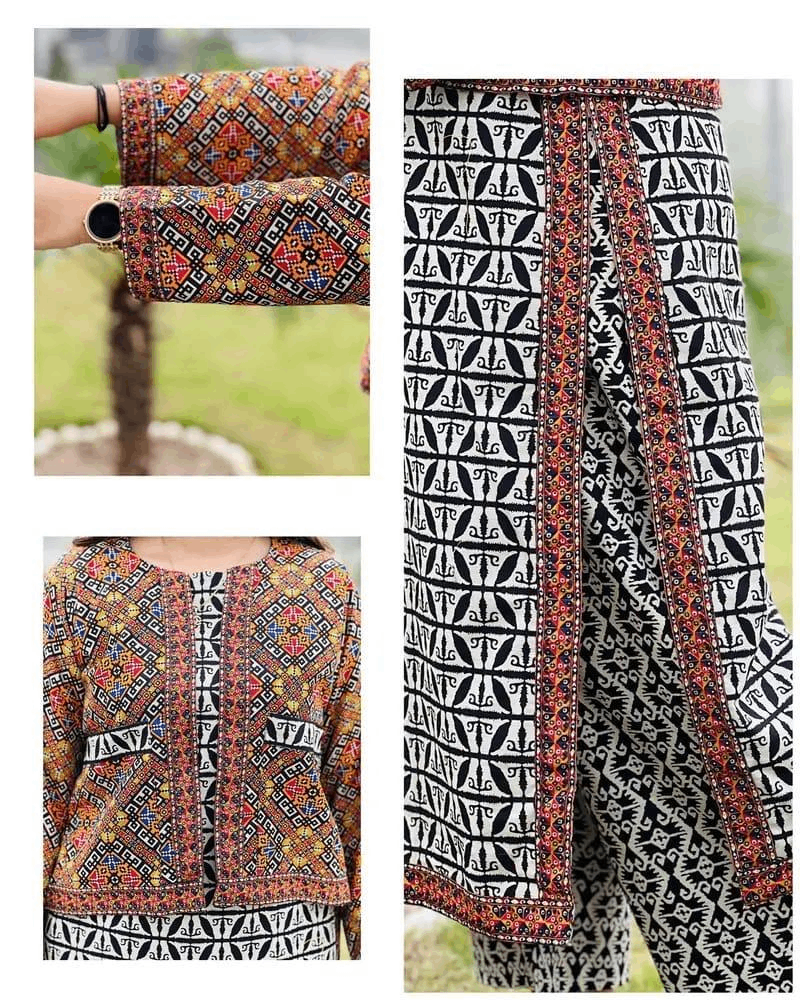 3 PCs Women's Unstitched Printed Suit