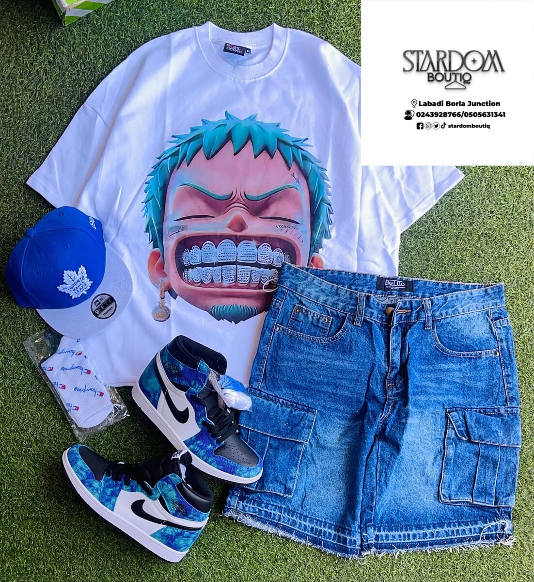 Men top and down with sneakers