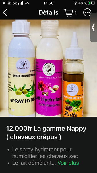 Gamme Nappy Soin Cheveux