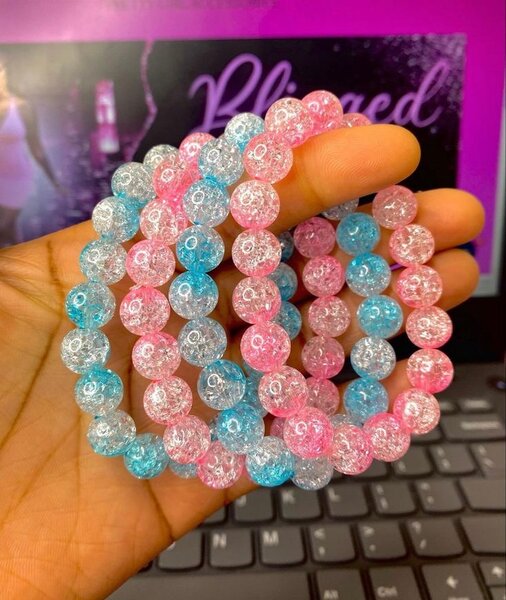 Bracelets perles colorées