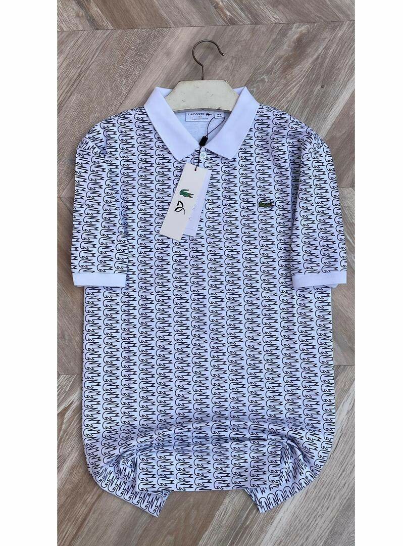 Polo à motif élégant homme