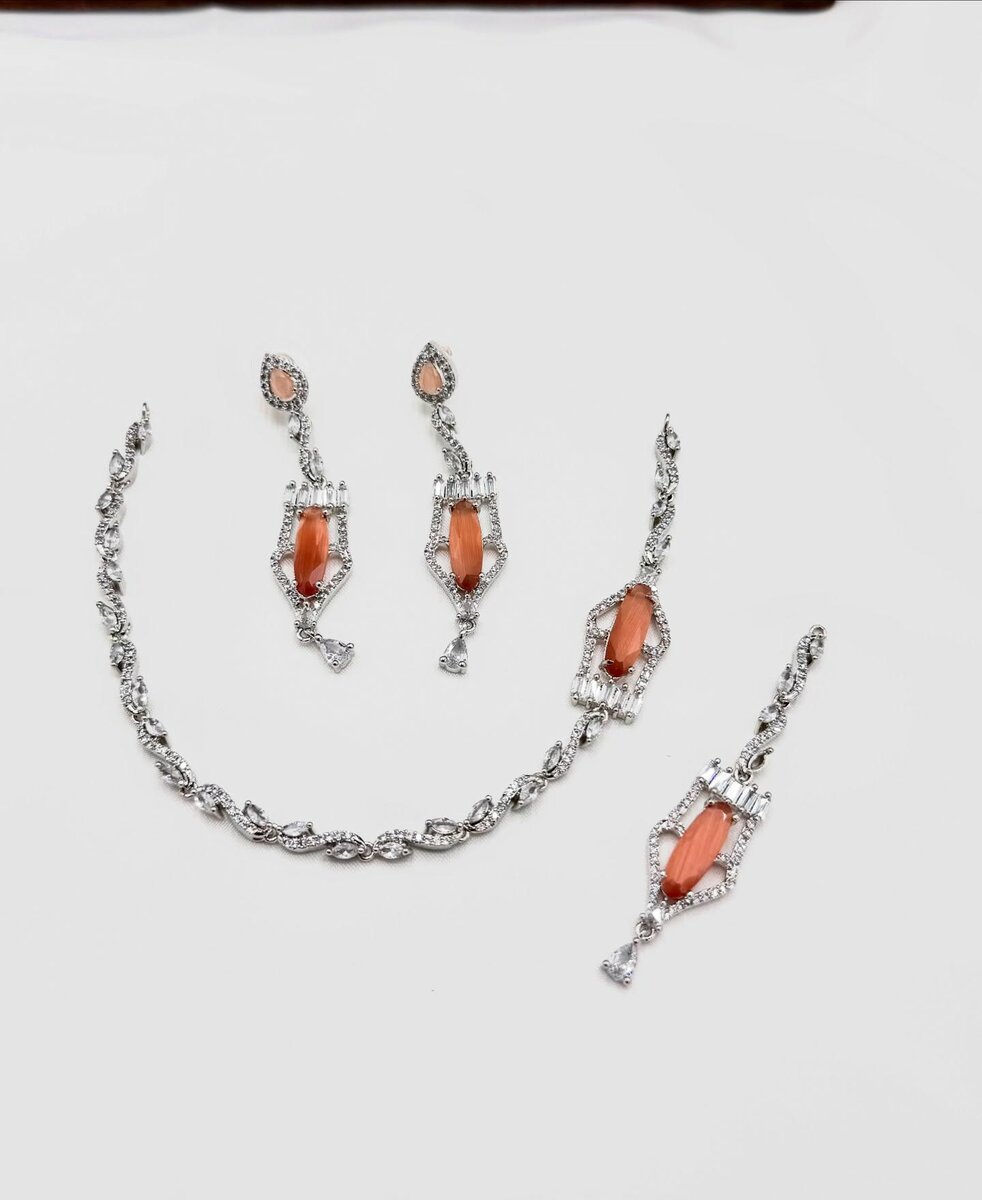 American Diamond 1 karat set