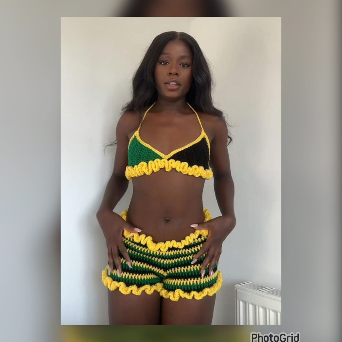 Bikini crochet coloré