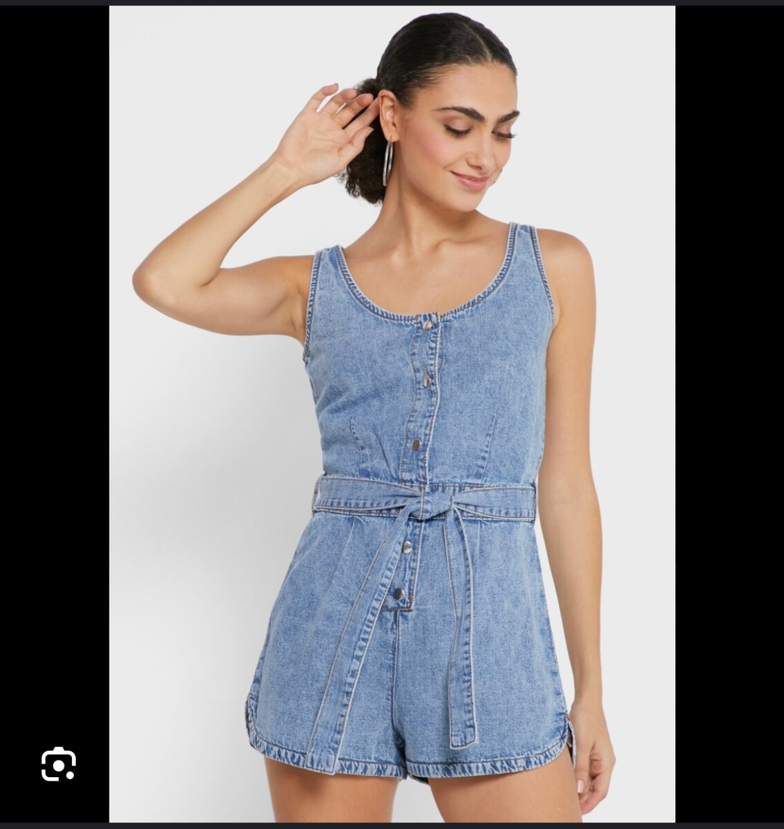 Denim romper