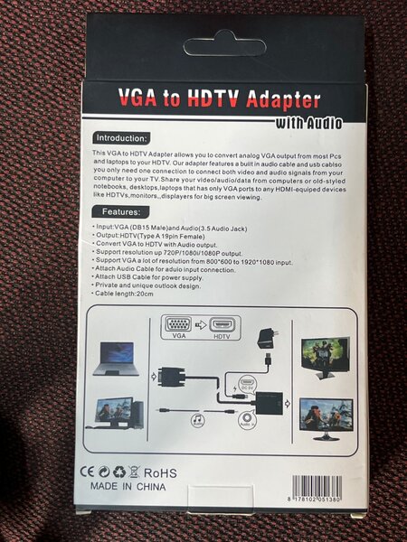 Adaptateur VGA - HDTV