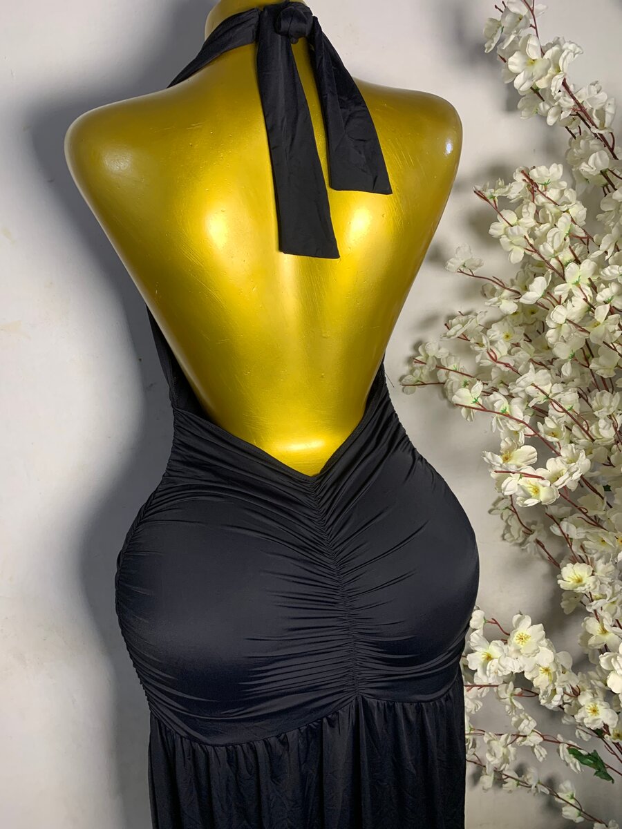 Robe de soirée noire élégante