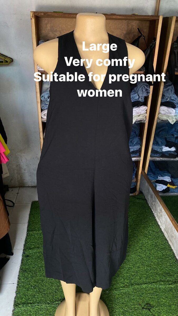 Comfortable Women's Black Dress for Pregnant Women