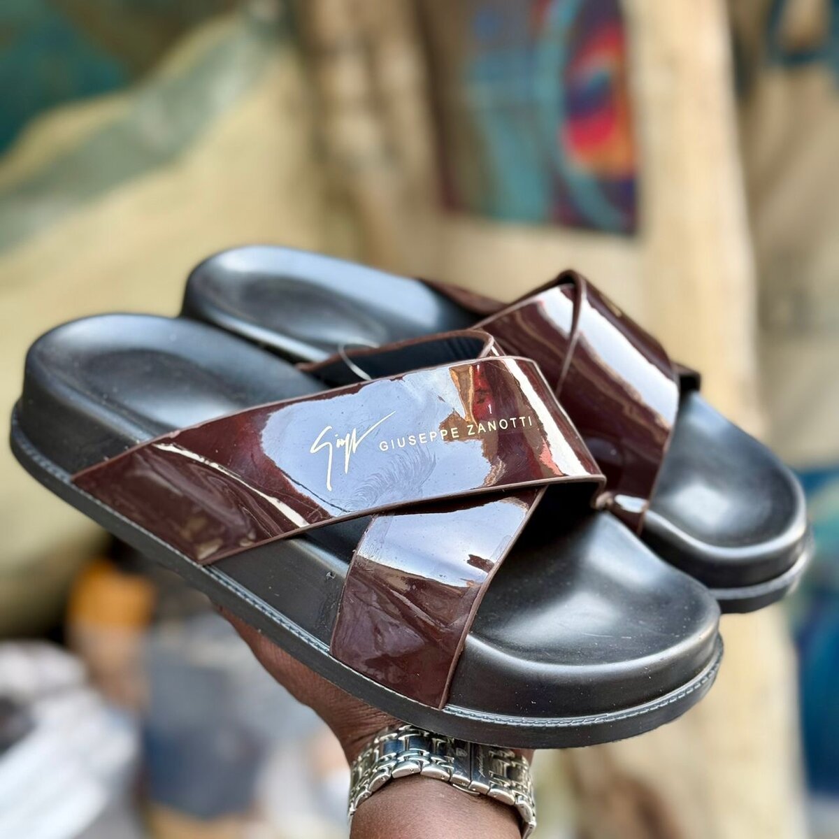 Mules en cuir élégantes