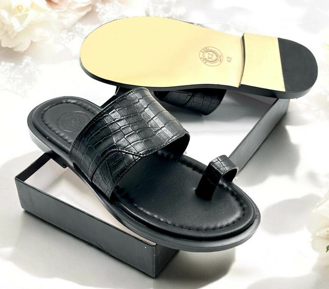 Quality leather slippers