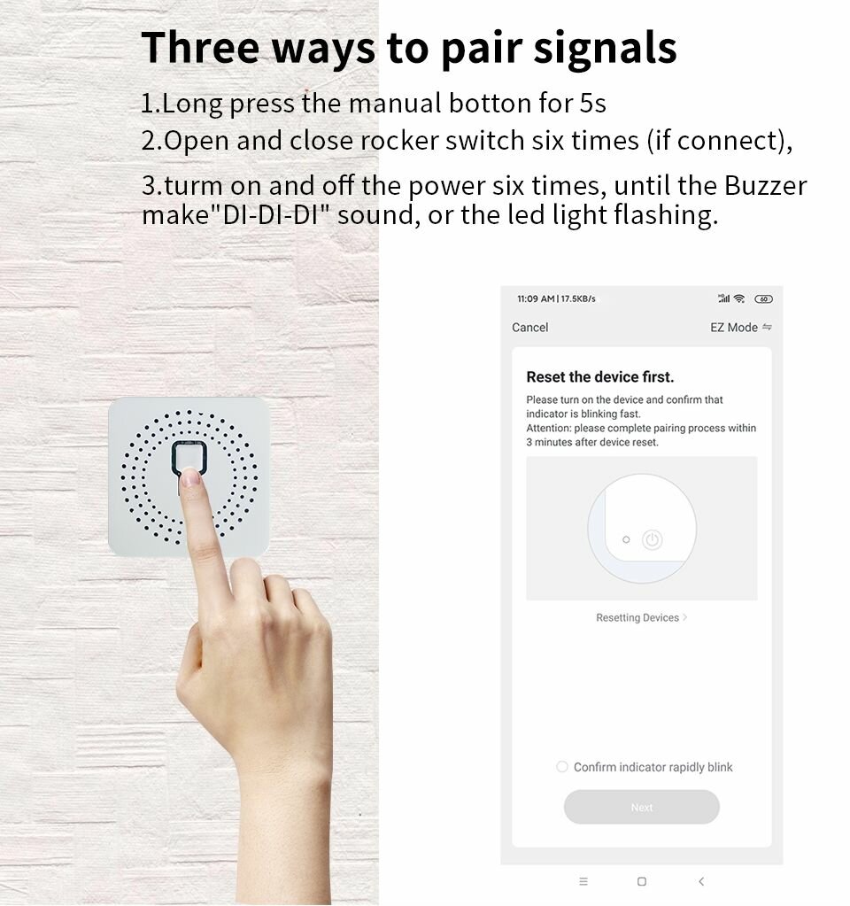 Interrupteur intelligent WiFi 16A