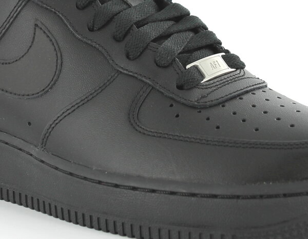 Air force 1 noir en cuir