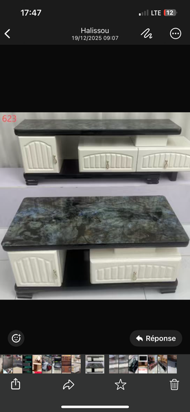 Table basse moderne marbre