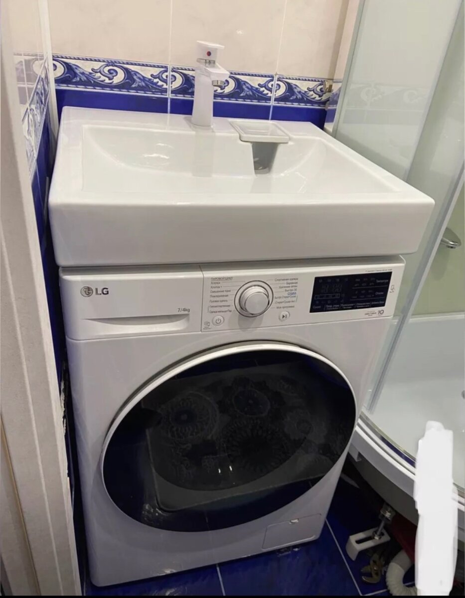 Раковина над стиральной машино