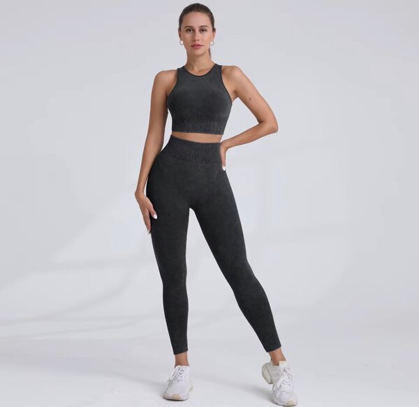 Ensemble de sport sans couture femme