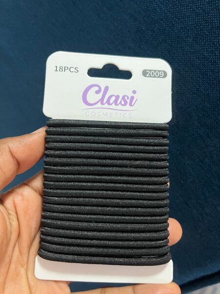 Élastiques à cheveux noirs
