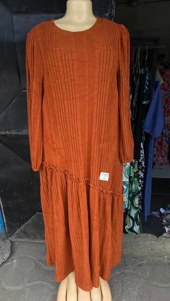 High quality and comfortable women's dress brown