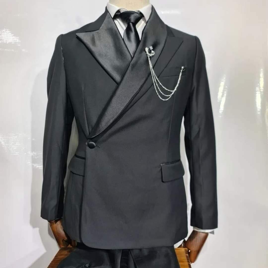 black men's suit
