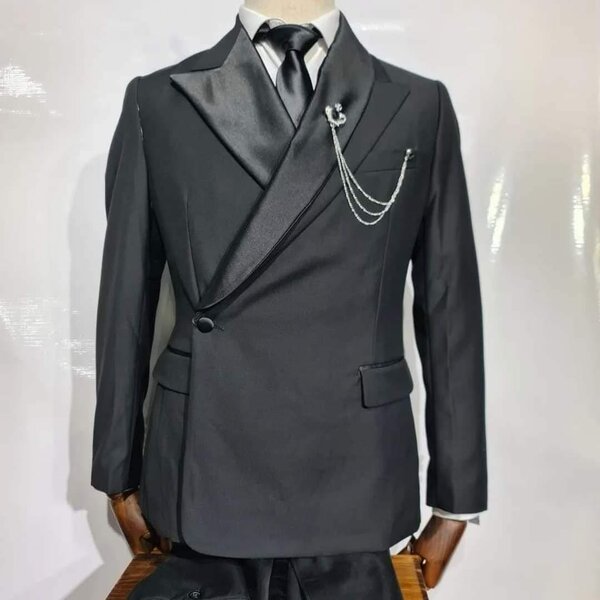 black men's suit