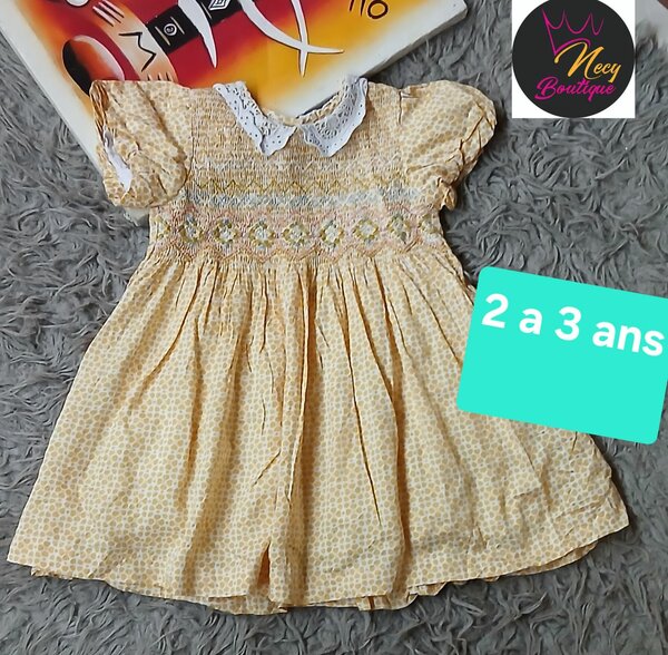 Robe rayée enfant 8-10 ans
