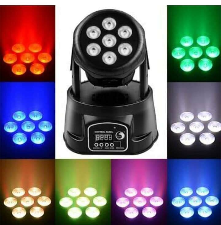 Projecteur LED DMX 7 Couleurs