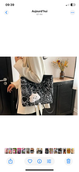 Sac fourre-tout imprimé chic