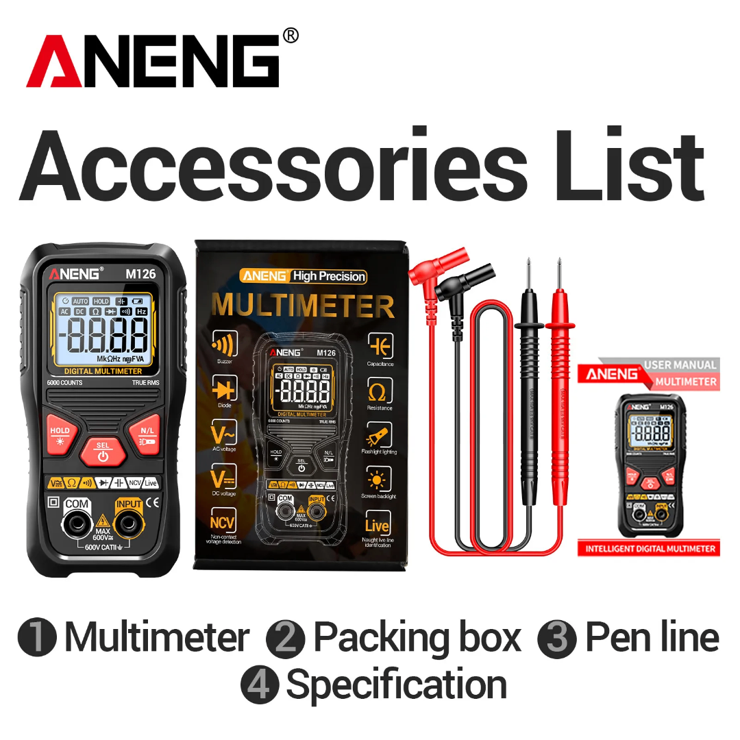 ANENG M126 Multimètre Numérique