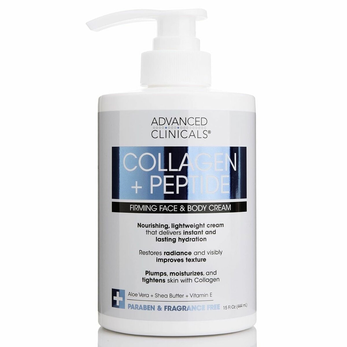 Advanced Clinicals Collagen+Peptide Body Lotion