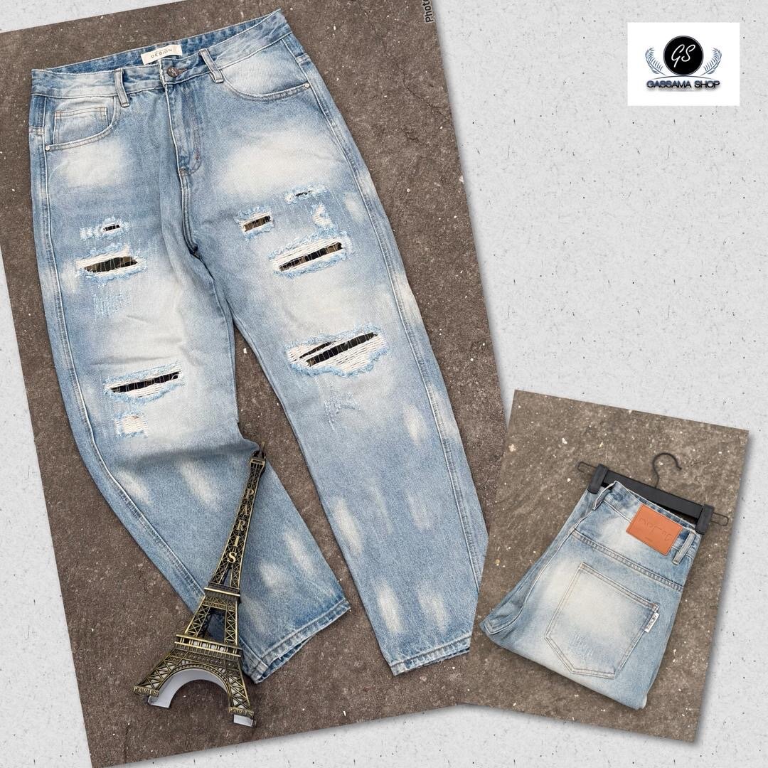 Jean Relaxed Destroyed Femme