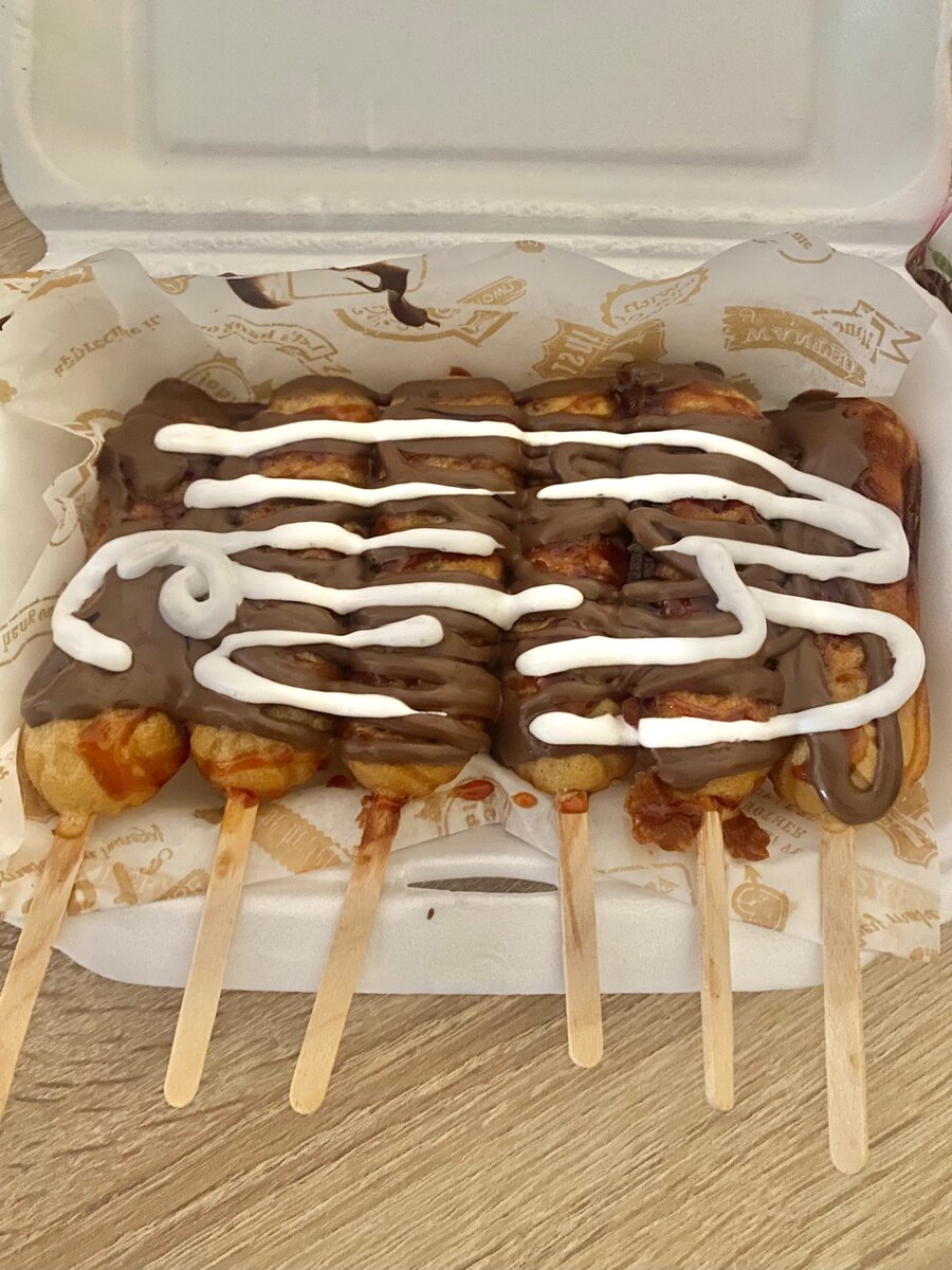 Gaufres bâtonnets chocolatées