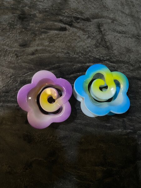Pinces à cheveux fleurs colorées
