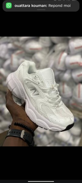 Baskets blanches confortables