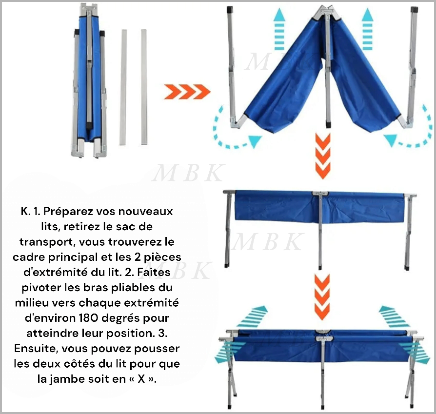 Le lit de camping