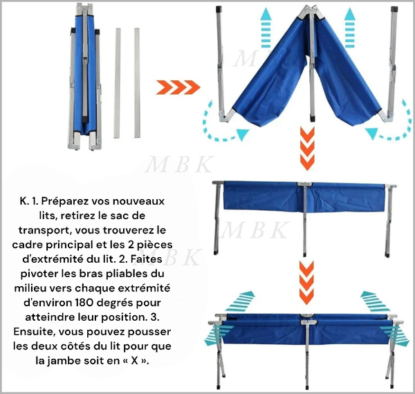 Le lit de camping
