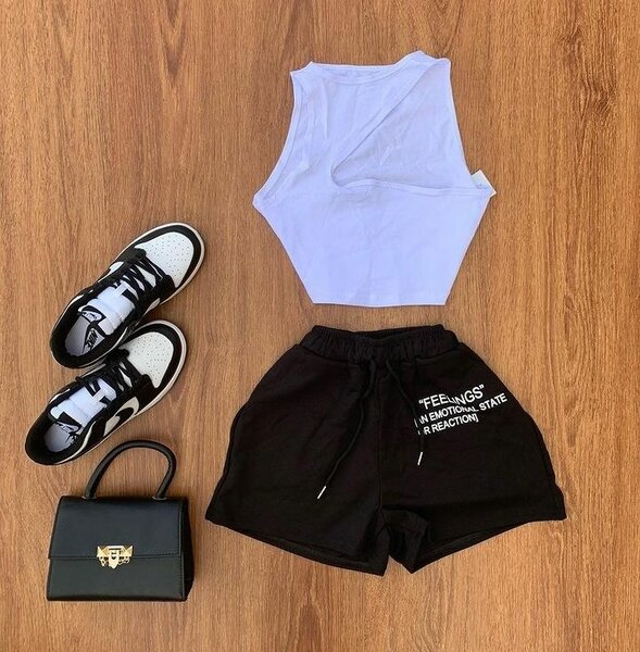 Girl top and down and all